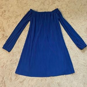 Strapless Navy Blue Dress